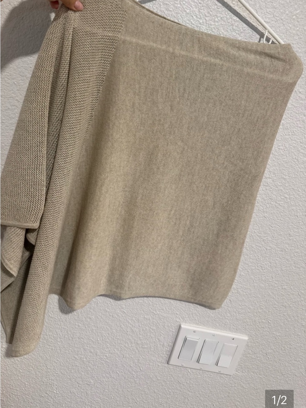 Eileen Fisher Sweater Poncho/Shaw LIKE NEW